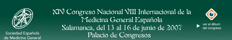 XIV Congreso Nacional VIII Internacional de la Medicina General Española. Salamanca, 13 al 16 de junio de 2007